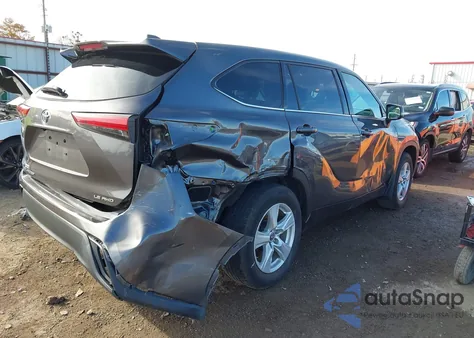 2022 Toyota Highlander Le from USA, damaged, VIN 5TDBZRBH1NS578750